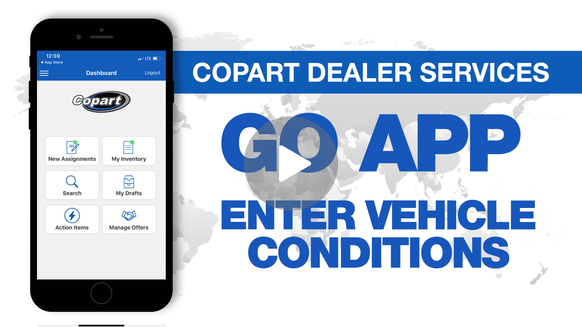 Sell Vehicles with Copart Copart GO Mobile App